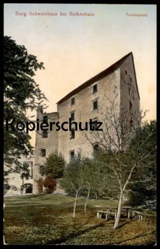 ALTE POSTKARTE BURG SCHWEINHAUS BEI BOLKENHAIN TURNIERPLATZ SWINY BOLKOW Polska Polen Poland Schlesien postcard cpa AK