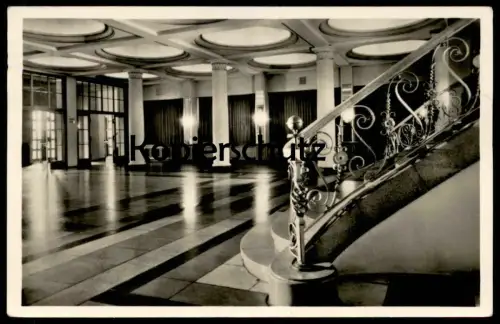 ÄLTERE POSTKARTE KARL-MARX-STADT KULTURPALAST DER WERKTÄTIGEN 1956 INNENANSICHT TREPPENHAUS Ansichtskarte cpa postcard