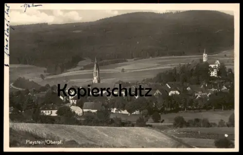 ALTE POSTKARTE PLEYSTEIN OBERPFALZ PANORAMA GESAMTANSICHT BAHNPOST WEIDEN ESLARN Ansichtskarte AK cpa postcard