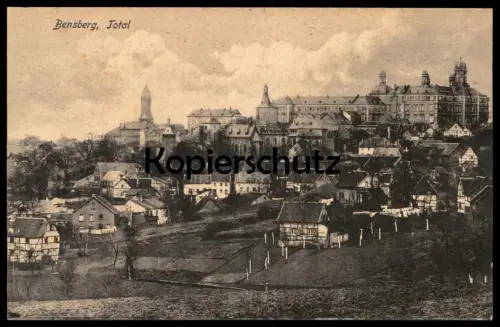 ALTE POSTKARTE BENSBERG TOTAL 1911 TOTALANSICHT GESAMTANSICHT PANORAMA Ansichtskarte AK cpa postcard