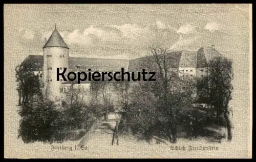 ALTE POSTKARTE FREIBERG IN SACHSEN SCHLOSS Sachsen castle chateau cpa postcard Ansichtskarte AK