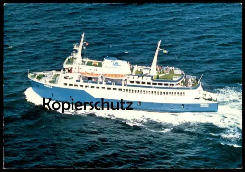 ÄLTERE POSTKARTE M/S URSULA 1973 HÄLSINGBORG - HELSINGOR DANMARK SVERIGE FÄHRE FÄHRSCHIFF Schiff ferry ship postcard cpa