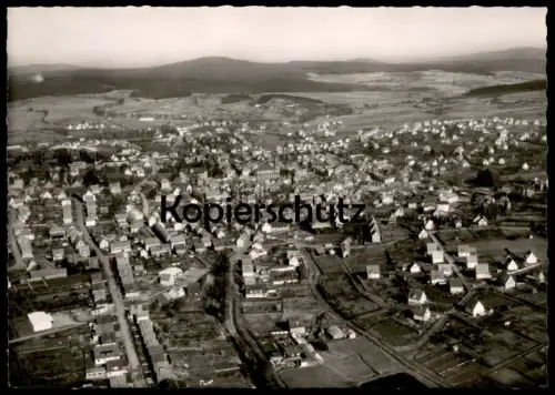 ÄLTERE POSTKARTE LAUTERBACH HESSEN FLIEGERAUFNAHME LUFTBILD PANORAMA Ansichtskarte AK cpa postcard