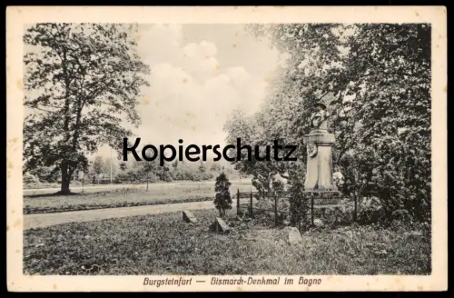 ALTE POSTKARTE BURGSTEINFURT BISMARCK-DENKMAL IM BAGNO Bismarckdenkmal Steinfurt Borghorst cpa postcard Ansichtskarte