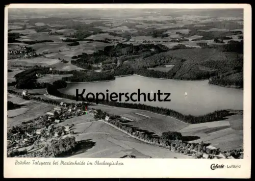 ALTE POSTKARTE MARIENHEIDE IM OBERBERGISCHEN BRÜCHER TALSPERRE FLIEGERAUFNAHME FELDPOST BELGIEN POSTES POSTERIJEN cpa AK