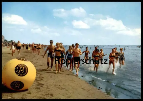 ÄLTERE POSTKARTE LIGNANO SABBIADORO GIOCHI SULLA SPIAGGIA JEUX SUR LA PLAGE GAMES SPIELE CLUB 33 postcard Ansichtskarte