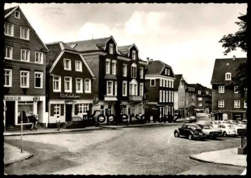 ÄLTERE POSTKARTE NEUÖTTING AM INN PANORAMA VW KÄFER CABRIO BUS NSU OPEL GASTHOF DROGERIE Ansichtskarte AK cpa postcard