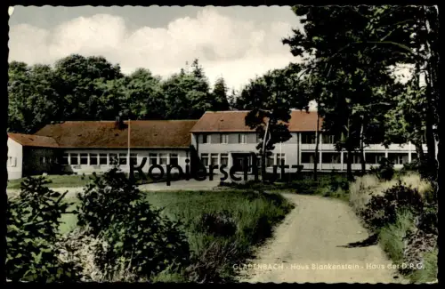 ÄLTERE POSTKARTE GLADENBACH HAUS BLANKENSTEIN SCHULUNGS- UND ERHOLUNGSHEIM D.P.G. HESSEN Ansichtskarte AK cpa postcard