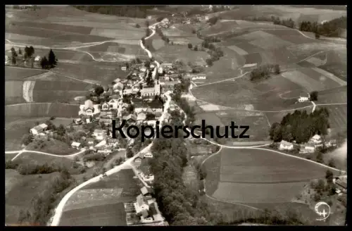 ALTE POSTKARTE ST. WOLFGANG OBERBAYERN LUFTBILD BAYERISCHER FLUGDIENST HANS BERTRAM MÜNCHEN BAYERN LANDKREIS ERDING AK