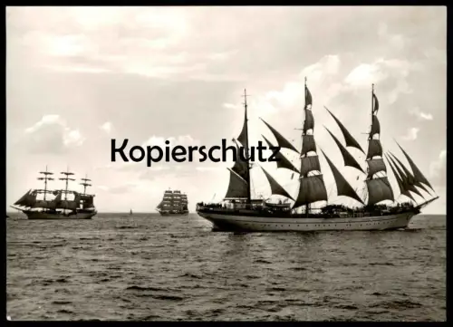ÄLTERE POSTKARTE SEGELSCHULSCHIFFE VOR DER KIELER FÖRDE KIEL SEGELSCHULSCHIFF SEGELSCHIFF Schiff sailing ship postcard
