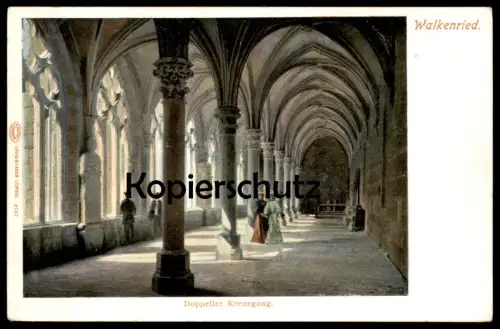 ALTE POSTKARTE WALKENRIED SÜDHARZ DOPPELTER KREUZGANG Harz cpa postcard Ansichtskarte