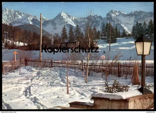 ÄLTERE POSTKARTE IN DEN WINTER MIT DER DEUTSCHE BUNDESBAHN Lok Zug Train Railway Eisenbahn locomotive postcard AK