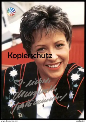 AUTOGRAMMKARTE MARGARETHE SCHREINEMAKERS SAT.1 KÜNSTLERKARTE actress actrice autograph Autogramm Karte autographe
