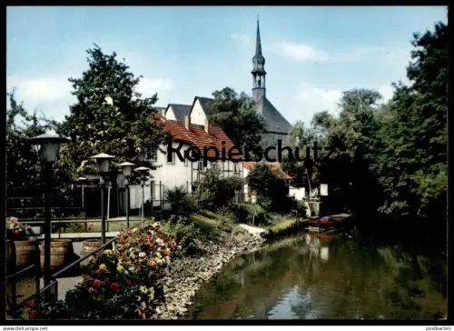 ÄLTERE POSTKARTE LIPPSTADT GRÜNER WINKEL MIT BRUDERKIRCHE Ansichtskarte AK postcard cpa