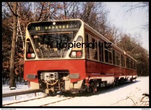 ÄLTERE POSTKARTE BERLIN S1 WANNSEE BERLINER S-BAHN locomotive train cpa Ansichtskarte postcard AK