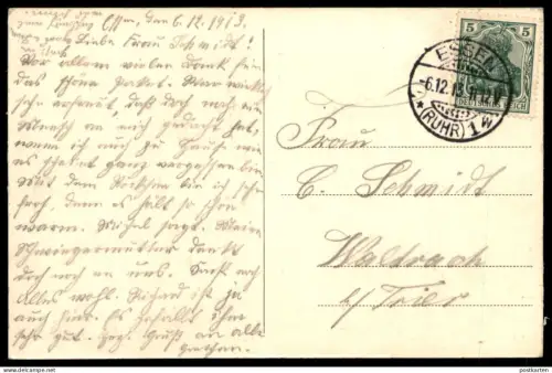 ALTE POSTKARTE ESSEN RUHR DIE WARENBURG THEODOR ALTHOFF