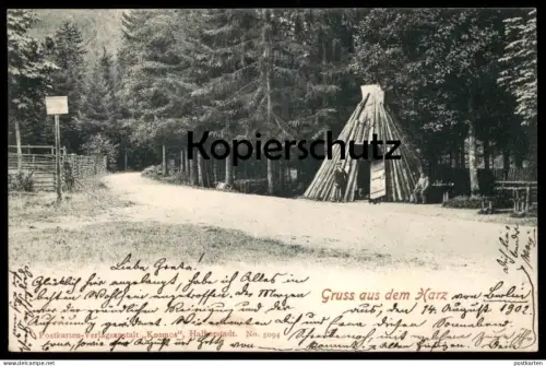 ALTE POSTKARTE GRUSS AUS DEM HARZ KÖHLER KÖHLERHÜTTE Ansichtskarte