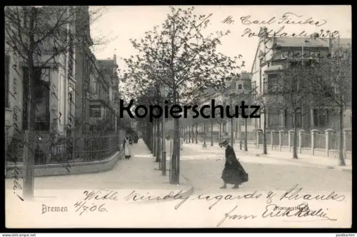 ALTE POSTKARTE BREMEN HORNERSTRASSE 1904 Ansichtskarte postcard cpa AK