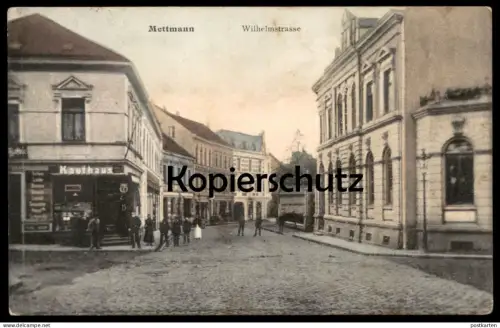 ALTE POSTKARTE METTMANN WILHELMSTRASSE KAUFHAUS 1918 Ansichtskarte AK cpa postcard