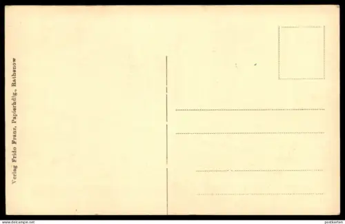 ALTE POSTKARTE RATHENOW HAVELPARTIE PARTIE AN DER HAVEL Ansichtskarte