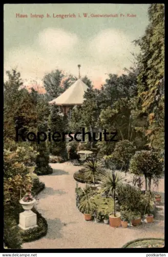 ALTE POSTKARTE LENGERICH IN WESTFALEN HAUS INTRUP GASTWIRTSCHAFT RAHE Ansichtskarte AK postcard cpa