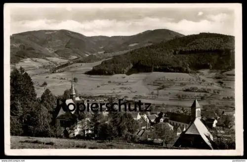 ALTE POSTKARTE ELZACH 1943 PANORAMA SCHWARZWALD ENDSTATION DER ELZTALBAHN Ansichtskarte