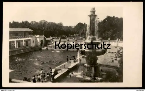 ÄLTERE POSTKARTE ÜDVÖZLET EGERBÖL EGER SCHWIMMBAD BAD Ungarn Hungary Hongrie cpa postcard