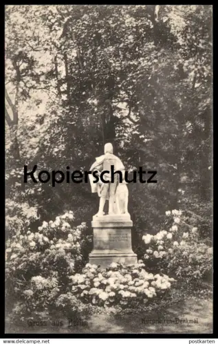 ALTE POSTKARTE GRUSS AUS BERLIN KURPRINZEN-DENKMAL TIERGARTEN Kurfürst Friedrich Wilhelm Ansichtskarte AK cpa postcard