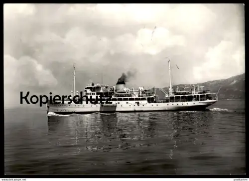 ALTE POSTKARTE PAQUEBOT M/N LORENZO MARCELLO SAIM VENEZIA VENEDIG Italia Schiff Dampfer steamer bateau à vapeur postcard