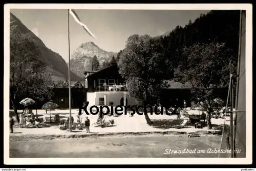 ALTE POSTKARTE STRANDBAD AM ACHENSEE TIROL Österreich Austria Autriche Ansichtskarte AK cpa postcard