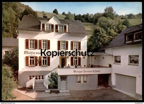 ÄLTERE POSTKARTE MÜHLENSCHENKE PENSION WEINGUT ALOYS KNAB GRÜNDELBACH ST. GOAR GRÜNDELBACHTAL Ansichtskarte AK postcard