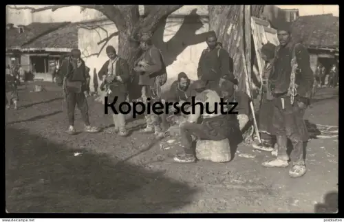 ALTE FOTO POSTKARTE MAZEDONIEN 1917 Volksgruppe Sinti Roma ? Macedoine Macedonia gypsy ? cpa AK Ansichtskarte postcard