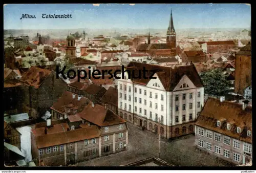 ALTE POSTKARTE MITAU TOTALANSICHT PANORAMA LETTLAND JELGAVA Latvia Latvija Ansichtskarte AK postcard cpa