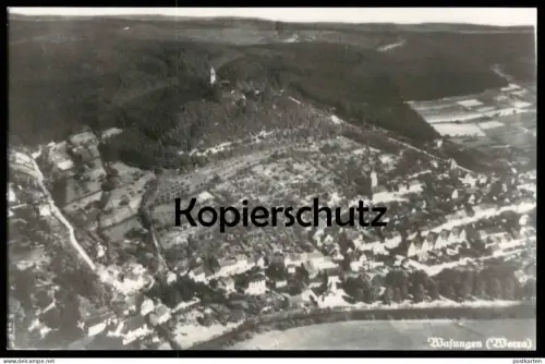 ÄLTERE KARTE WASUNGEN WERRA PANORAMA REPRO? Thüringen Format Postkarte Ansichtskarte