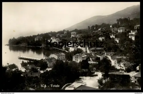 ALTE POSTKARTE ICA TOTALE IKA OPATIJA ABBAZIA PANORAMA KROATIEN CROATIA JUGOSLAWIEN Ansichtskarte AK cpa postcard