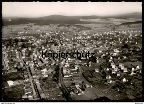ÄLTERE POSTKARTE LAUTERBACH HESSEN FLIEGERAUFNAHME LUFTBILD PANORAMA Ansichtskarte AK cpa postcard