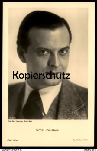 ALTE POSTKARTE ERNST VEREBES FILM-SCHAUSPIELER OTTO KURT VOGELSANG BERLIN ROSS VERLAG Erno actor acteur AK cpa postcard