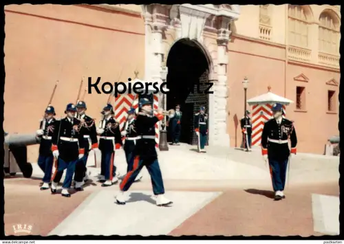 ÄLTERE POSTKARTE PRINCIPAUTE DE MONACO MONTE CARLO LA RELÈVE DE LA GARDE soldiers changing of the guard Wachablösung