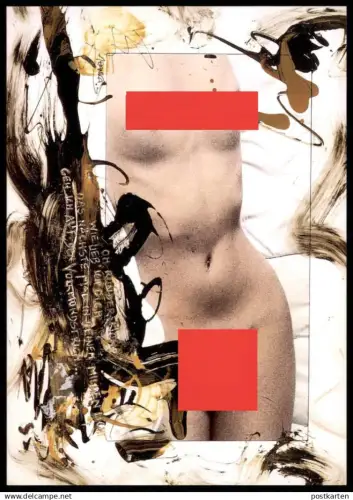 KÜNSTLER POSTKARTE MARIAN LOSSE ARANKA AKT FRAU femme seins nus nude breast woman nudity cpa postcard Ansichtskarte AK