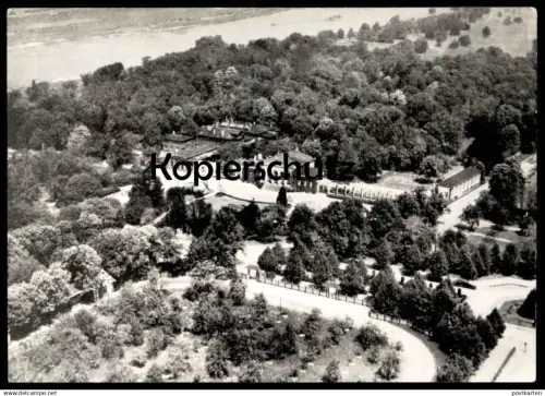 ÄLTERE POSTKARTE MAGDEBURG DER HERRENKRUG LUFTBILD PANORAMA Ansichtskarte AK cpa postcard