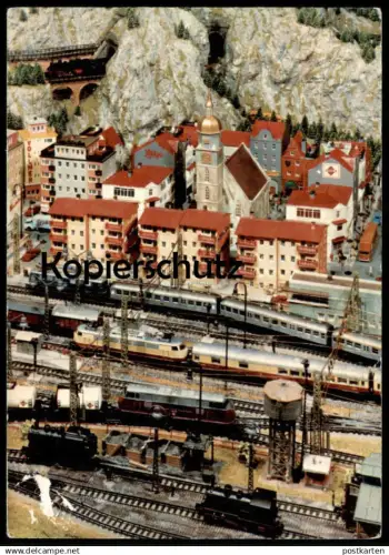 ÄLTERE POSTKARTE BERLIN MODELLEISENBAHN B. KREMLING INTERCITY ZUG BAHN MODELLBAHN ANLAGE train Ansichtskarte postcard