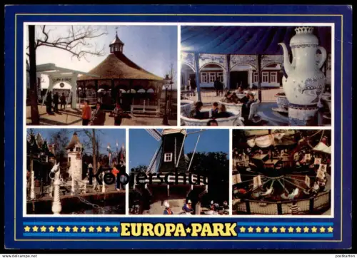 ÄLTERE POSTKARTE EUROPA-PARK RUST Fun Park Parc Attraction Theme Parc d'attractions Funpark Teekanne Ansichtskarte AK