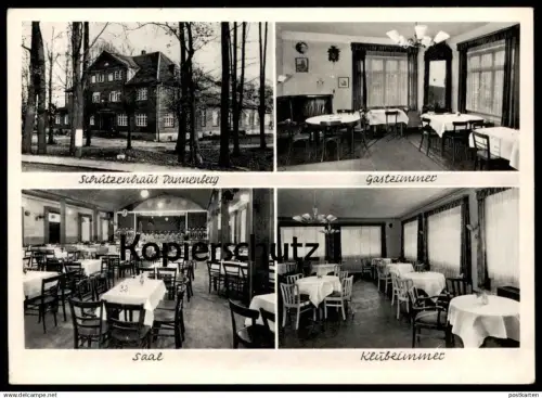 ÄLTERE POSTKARTE SCHÜTZENHAUS DANNENBERG ELBE CLUBZIMMER SAAL GASTZIMMER kURT BRÜSCHKE Ansichtskarte AK postcard cpa