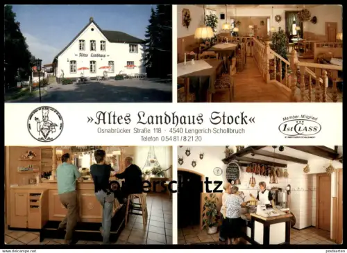 ÄLTERE POSTKARTE LENGERICH ALTES LANDHAUS STOCK SCHOLLBRUCH FLEISCH WURST SCHINKEN Ansichtskarte AK postcard cpa