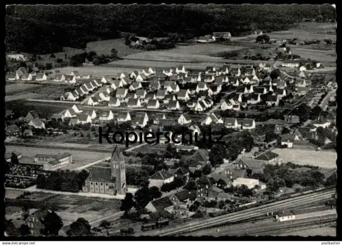 ÄLTERE POSTKARTE LENGERICH HOHNE WESTFALEN LUFTFOTO LUFTBILD KIRCHE PANORAMA Total Ansichtskarte AK postcard cpa