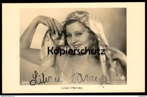 ALTE POSTKARTE LILIAN HARVEY FILM-SCHAUSPIELERIN ORIGINAL AUTOGRAMM UFA ROSS VERLAG ATELIER BINDER autograph postcard AK