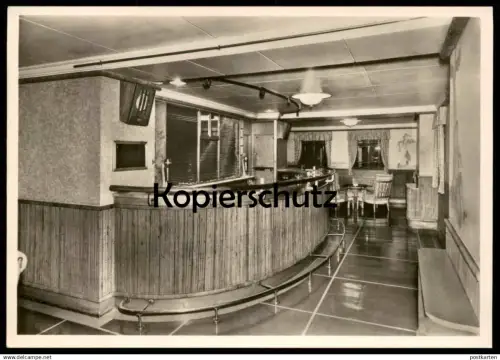 ÄLTERE POSTKARTE M.S. BERLIN NORDDEUTSCHER LLOYD COCKTAIL BAR I. KLASSE MS Schiff ship Ansichtskarte AK cpa postcard