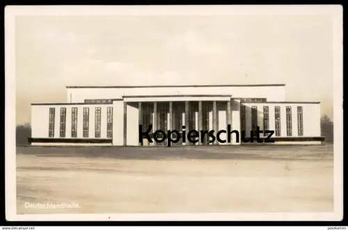 ALTE POSTKARTE BERLIN CHARLOTTENBURG DEUTSCHLANDHALLE AUSSENANSICHT HALLE Ansichtskarte AK cpa postcard