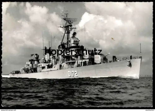 ÄLTERE POSTKARTE KIEL MARINE FOTOGRAF RENARD ZERSTÖRER D172 Klasse 119 Kriegsschiff warship war vessel bateau de guerre