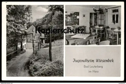 ALTE POSTKARTE BAD LAUTERBERG IM HARZ JUGENDHEIM WIESENBEK AK Ansichtskarte postcard cpa